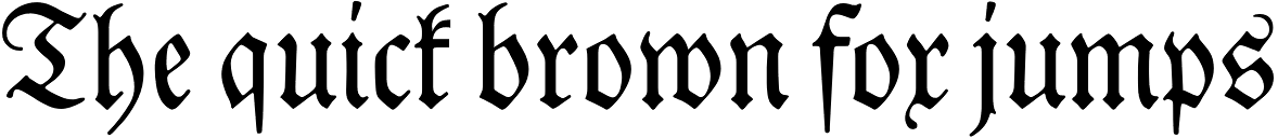 Neue Luthersche Fraktur Regular Alt