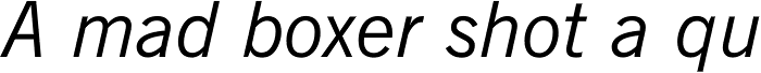 News Gothic Italic