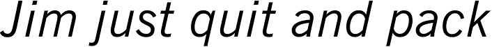 News Gothic Italic
