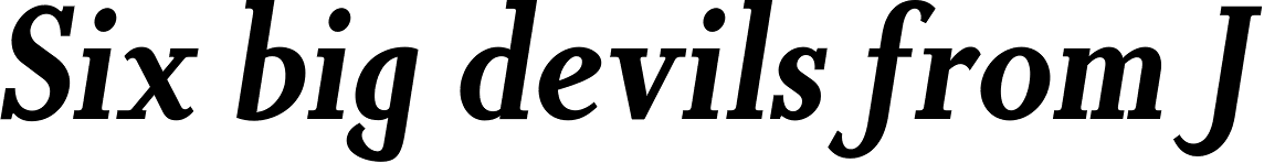 Non Solus Bold Italic