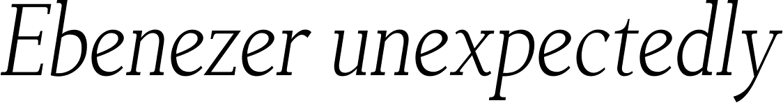 Non Solus Light Italic
