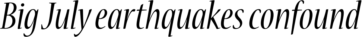 Nueva Std Cond Italic