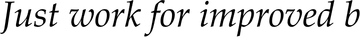Palatino Pro Italic