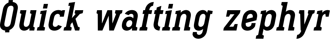 Pekora Bold Serif Italic