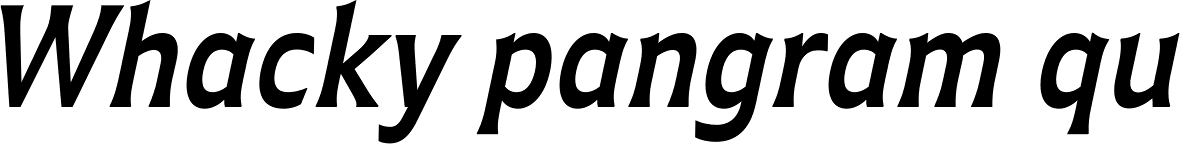 Plathorn Condensed Demi Italic