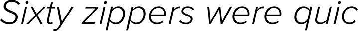 Proxima Nova Light Italic
