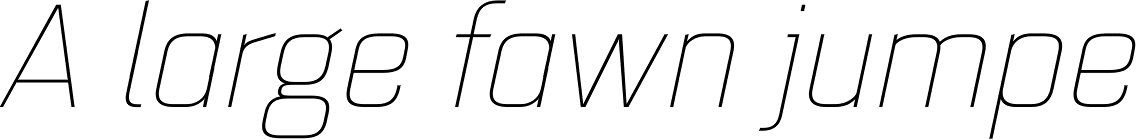 Quarca Extended Thin Italic
