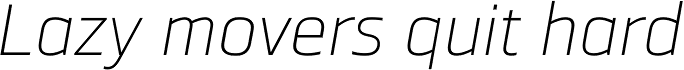 Ranelte Extended Thin Italic