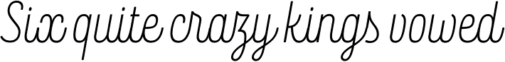 Rockeby Script One Regular