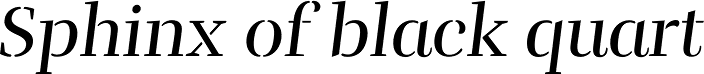 Rufina Stencil Regular Italic