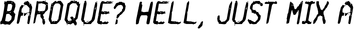 Rysse Caps Italic