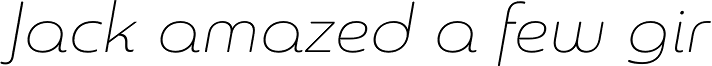 Sangli Extended Thin Italic