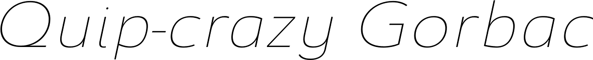 Savigny Thin Extended Italic