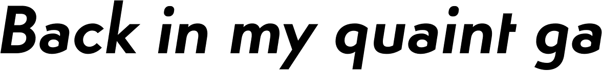 Simplo Bold Italic