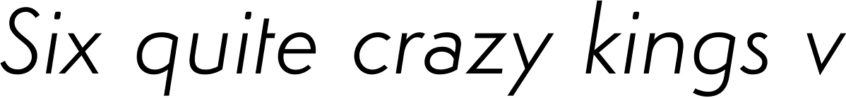 Simplo Light Italic