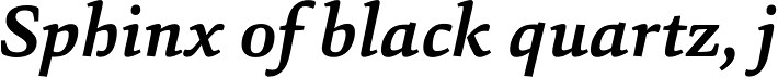 Sina Bold Italic