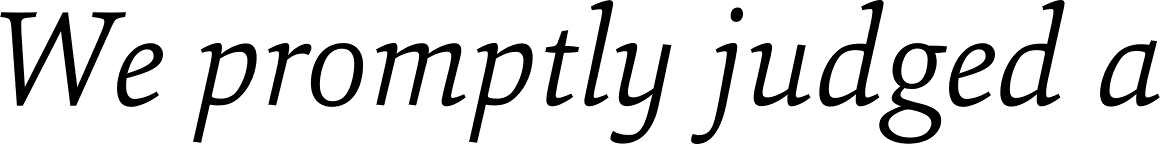 Sina Nova Light Italic
