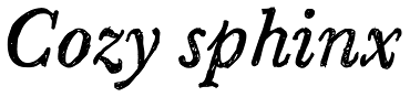 Sketch Caslon Italic