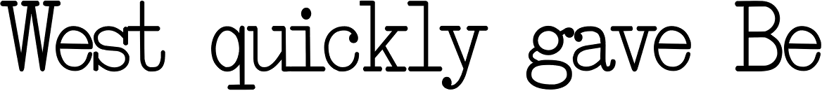 Smith-Premier Typewriter Bold