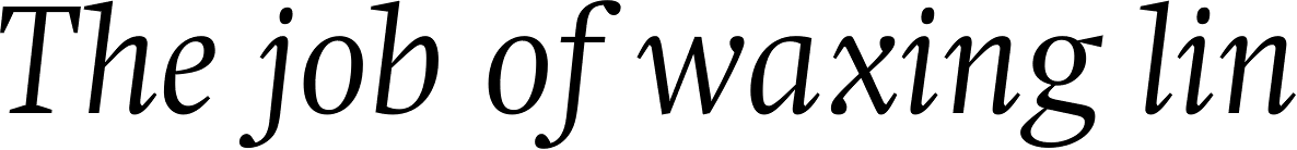 Swift Std Light Italic