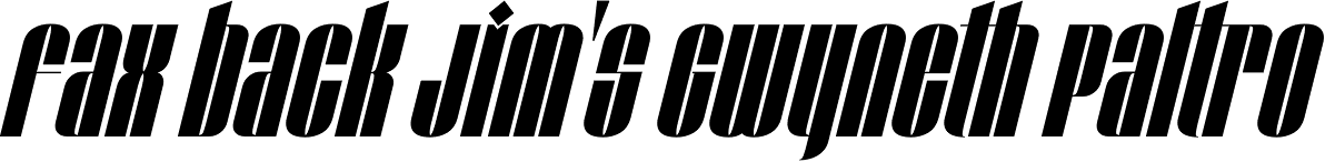 Taboo Bold Italic