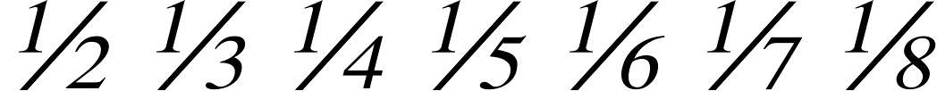 Ti Fractions Italic