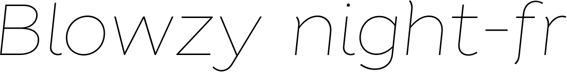 Tide Sans 100 Lil Bunny Italic