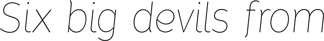 Tide Sans Condensed 100 Lil Bunny Italic