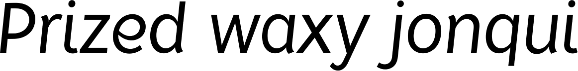 Tide Sans Condensed 300 Lil Kahuna Italic