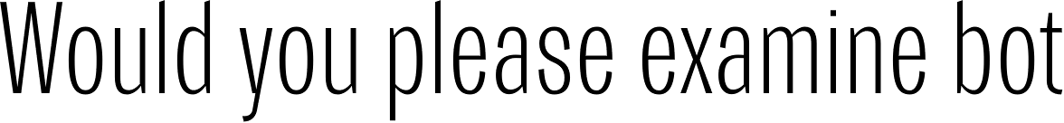 Trivia Gothic C1 Condensed Thin