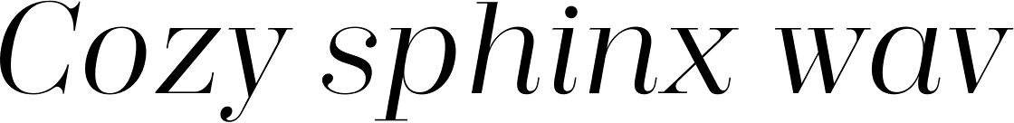 Trivia Serif Book Italic