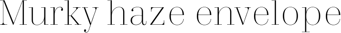 Trivia Serif Hairline