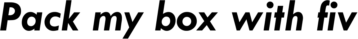 Twentieth Century Bold Italic
