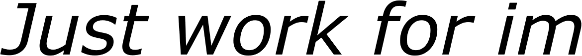 Verdana Italic
