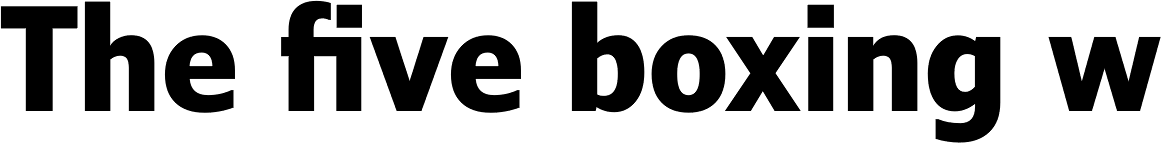 Verdana Pro Condensed Bold