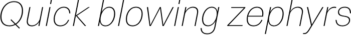 Volkart Extralight Italic