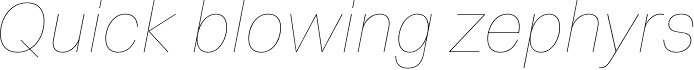 Volkart Hairline Italic