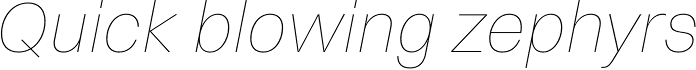Volkart Thin Italic