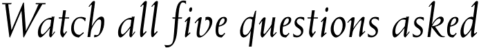Weiss Italic