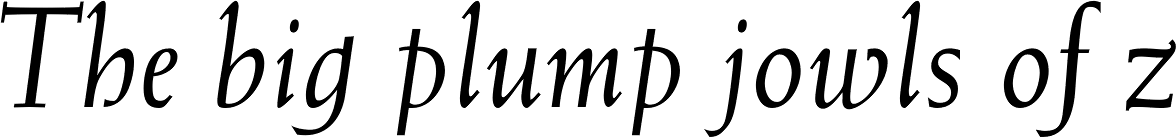 Weiss Italic