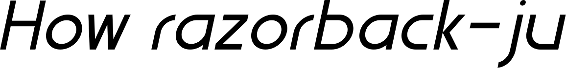 WerkHaus Italic