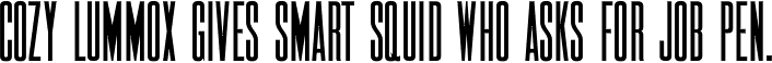 Wood Sans Narrow JNL