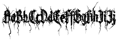 Free Blackmetal Fonts