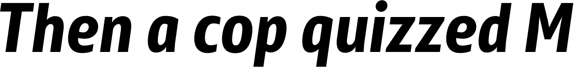 XXII Centar Bold Cnd Italic