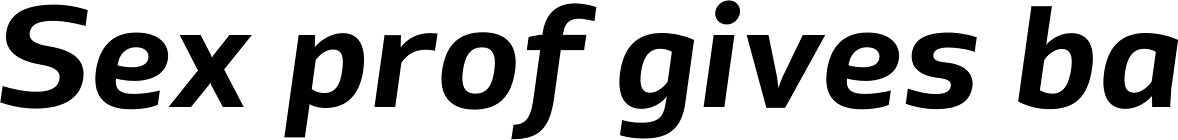 XXII Centar Bold Ext Italic