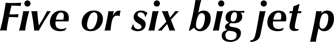 Zapf Humanist 601 Bold Italic