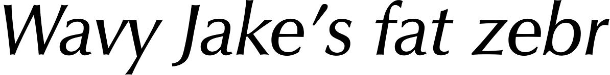 Zapf Humanist 601 Demi Italic