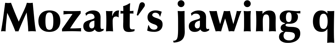 Zapf Humanist 601 Ultra