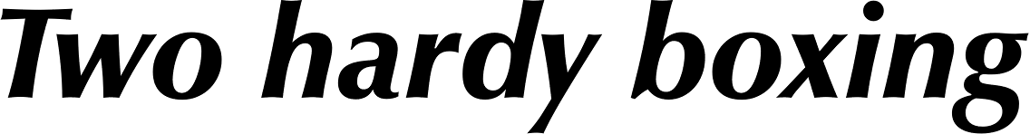 Zapf Humanist 601 Ultra Italic