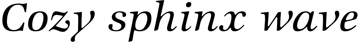 Zapf Intl Medium Italic